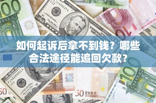 武汉如何起诉后拿不到钱？哪些合法途径能追回欠款？