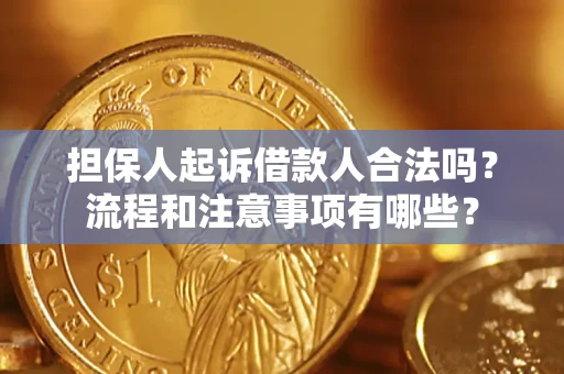 武汉担保人起诉借款人合法吗？流程和注意事项有哪些？