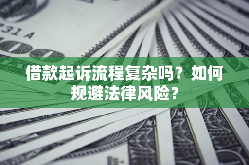 武汉借款起诉流程复杂吗？如何规避法律风险？