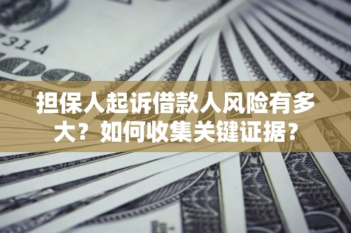 武汉担保人起诉借款人风险有多大？如何收集关键证据？