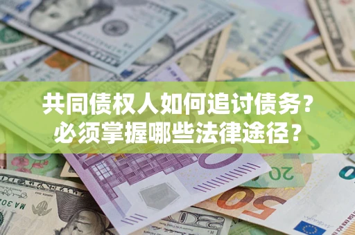武汉共同债权人如何追讨债务？必须掌握哪些法律途径？