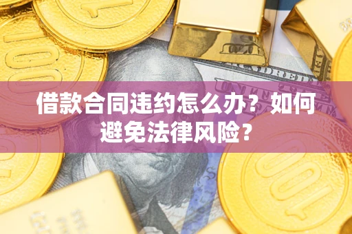 武汉借款合同违约怎么办？如何避免法律风险？