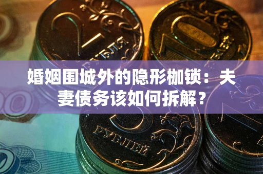 武汉婚姻围城外的隐形枷锁：夫妻债务该如何拆解？