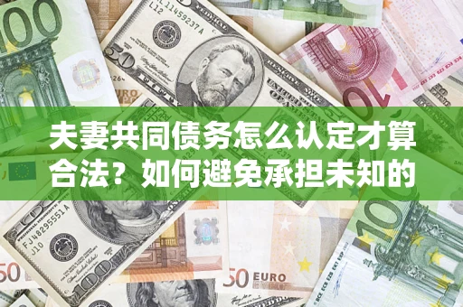 武汉夫妻共同债务怎么认定才算合法？如何避免承担未知的债务风险？