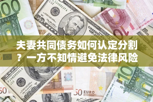 武汉夫妻共同债务如何认定分割？一方不知情避免法律风险必看！