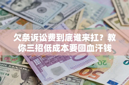 武汉欠条诉讼费到底谁来扛？教你三招低成本要回血汗钱